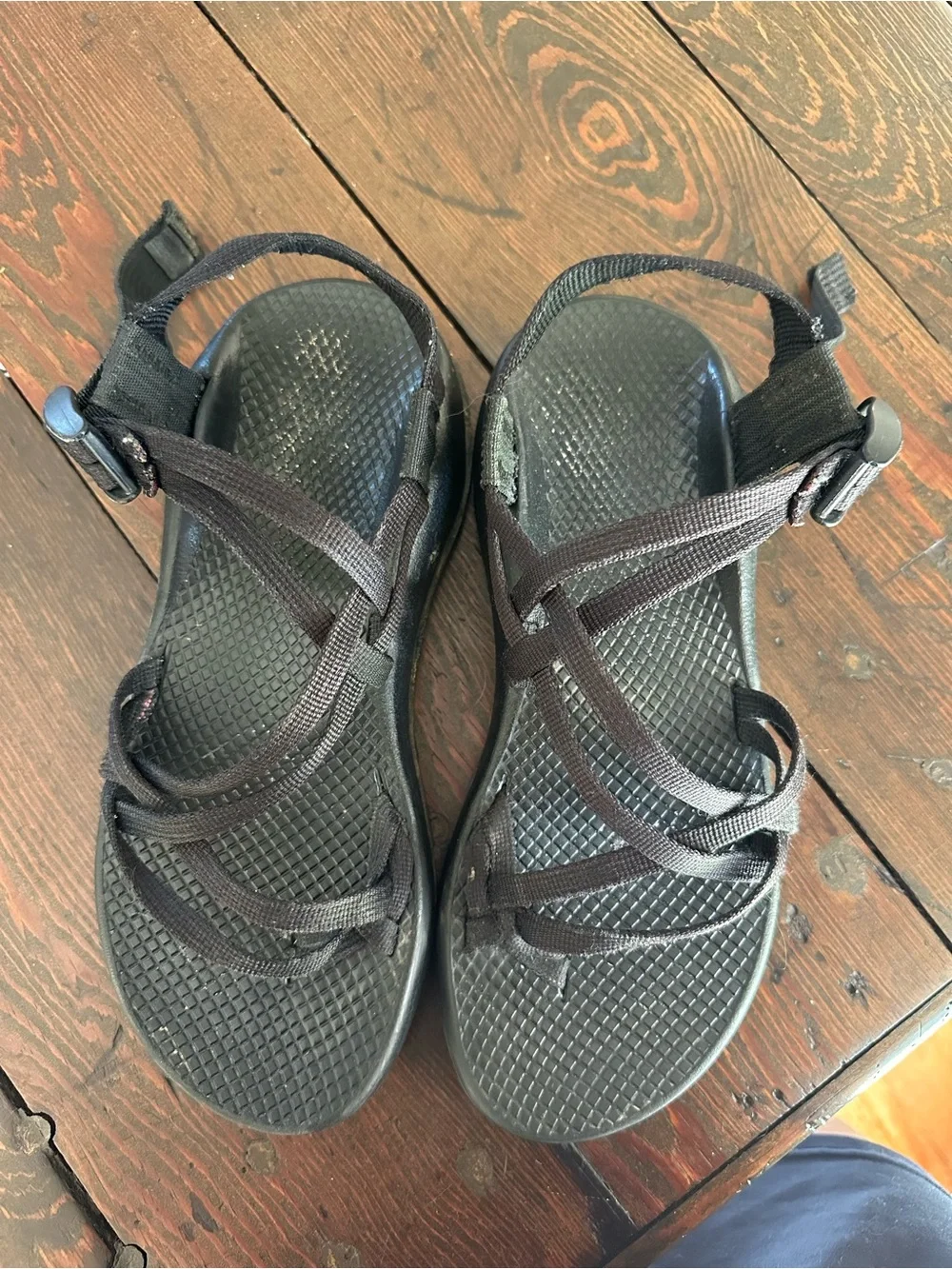 Chaco Black Strappy Women's Outdoor Sandals